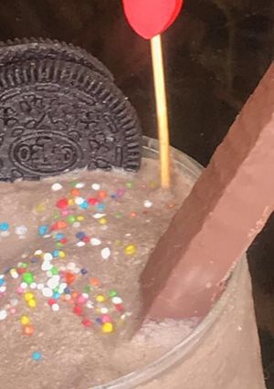 A picture of Oreo Bubble Shake.