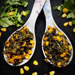 A picture of Methi Corn Masala.