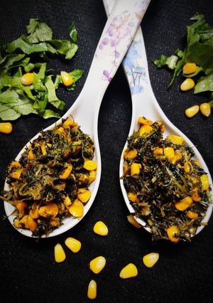 A picture of Methi Corn Masala.