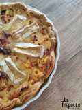 Tarte lardons, poireaux & camembert