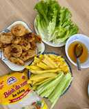 Chả ức gà rau củ