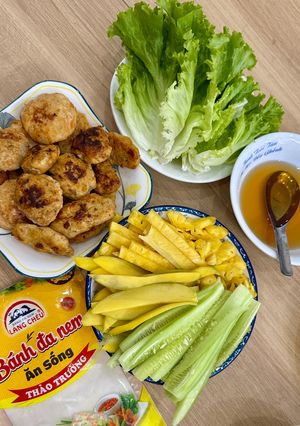 Hình của món Chả ức gà rau củ.