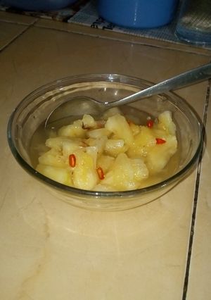 Foto resep Acar nanas manis asem pedas (seger dan gampang banget)