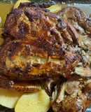 Pollo con papas al horno
