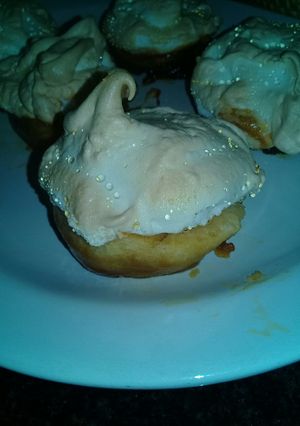 Una foto de Manzanas al horno con merengue