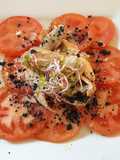 Carpaccio gourmet de tomate y ventresca