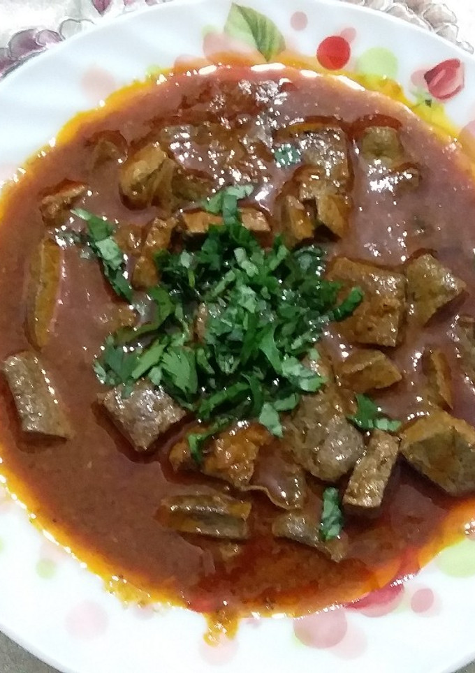 صورة لوصفة كبدة مشرملة