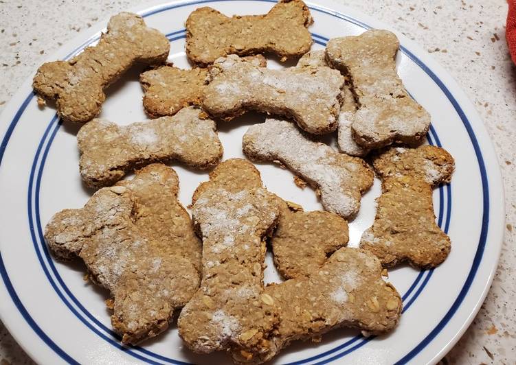 My Peanut Butter Oats and Banana Dog Treats