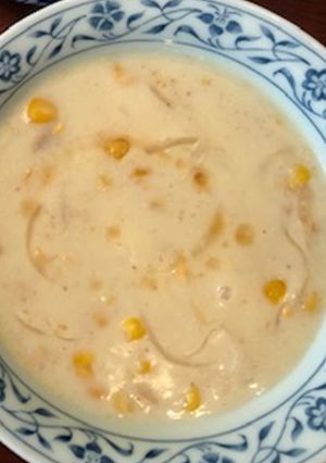 A picture of Corn soup.