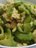 Bitter gourd with egg