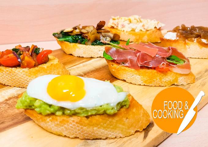 Bruschettas Variadas Receta de FOOD&COOKING!- Cookpad