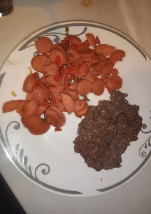 Una foto de Salchichas a la mexicana