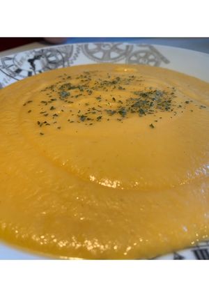 Una foto de Puré de calabaza