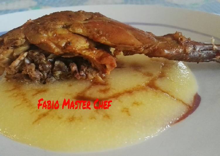 Recetta di Perfect Coniglio Selvatico al Forno con Polenta
