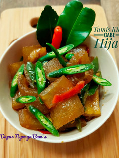 Foto resep Tumis Kikil Cabe Hijau