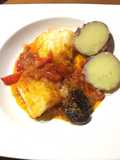 Bacalao con ciruelas pasas y batata
