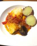 Bacalao con ciruelas pasas y batata