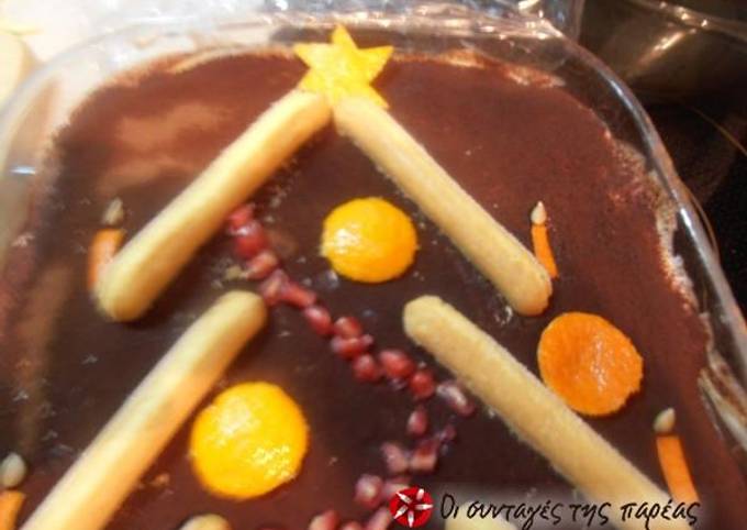 κύρια φωτογραφία συνταγής Χριστουγεννιάτικη Tiramisu... Ω, έλατο!!