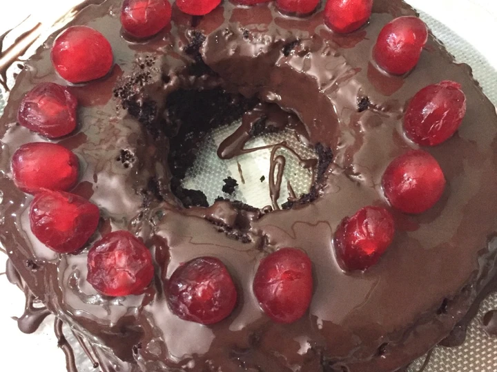 Cara Simple Menyiapkan Resep  Birthday cake - chocolate cherry 🎂🍒 yang Menggugah Selera, Sempurna
