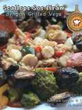 Scallops Sos Tiram dengan Grilled Vege