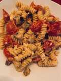 Fusilli with Eggplant, Feta, and Cherry Tomatoes