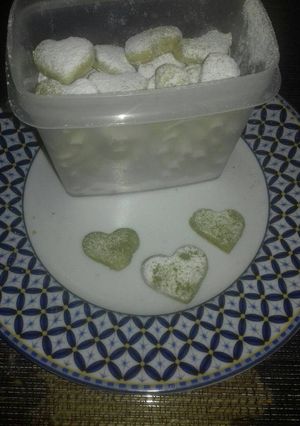 Foto resep Putri salju green tea wijen