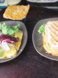 Tortillas cuadradas de gambas