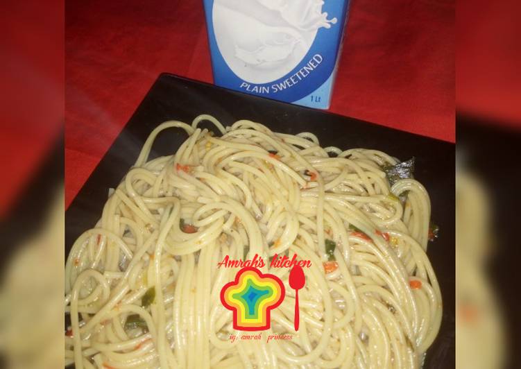 Recipe of Any-night-of-the-week Spaghetti jollof