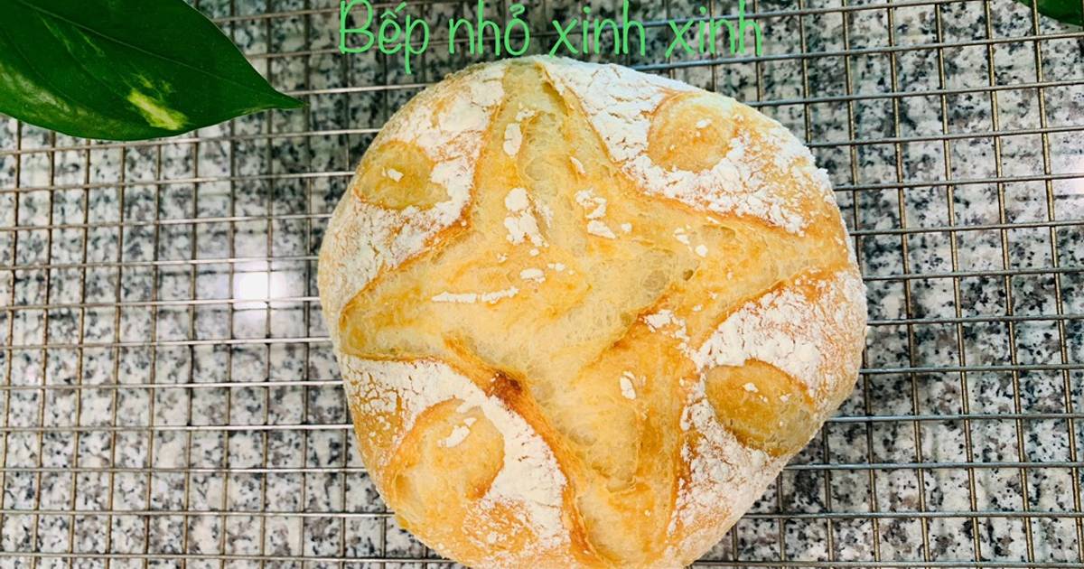 Cách Làm Món Bánh Mì Không Cần Nhào Bột (Crusty No Knead Dutch Oven ...