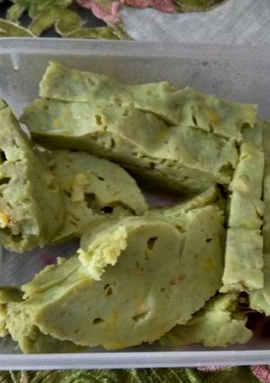 Foto resep Kue pisang pandan