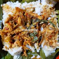 Nasi Bakar Ayam Suwir Kemangi রেসিপির প্রধান ছবি