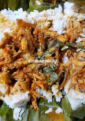 Foto resep Nasi Bakar Ayam Suwir Kemangi