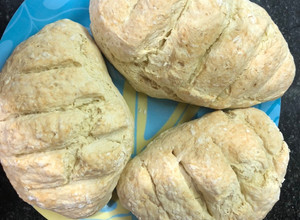Una foto de Pan casero con harina leudante 🥖