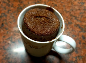 Una foto de BROWNIE en TAZA (para microondas), súper fácil y rápido