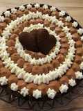 Cheesecake bicolore con nutella