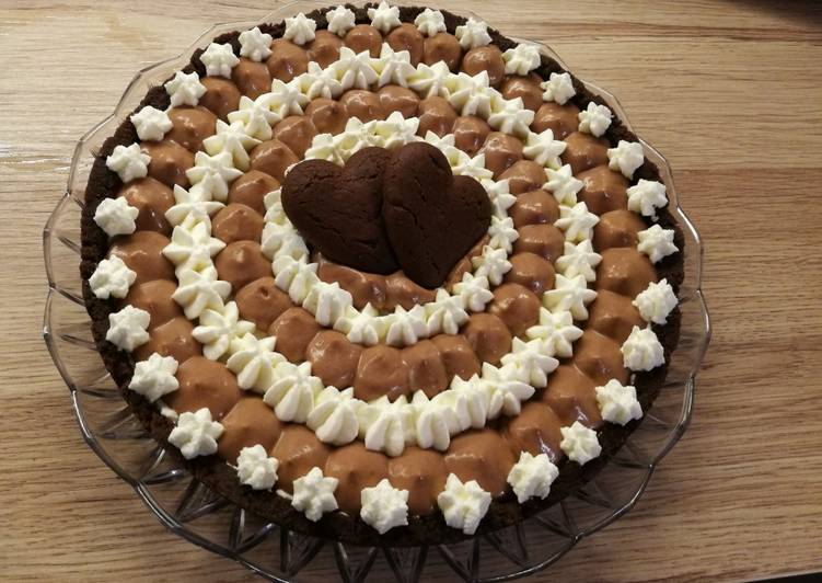 Cheesecake bicolore con nutella