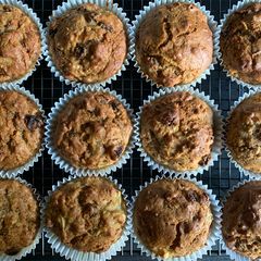 A picture of Apple Sauce & Carrot Muffins.