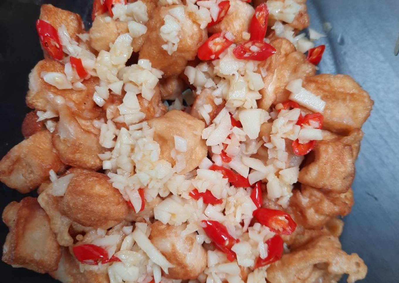 54. Dori goreng tepung saus cabe garam