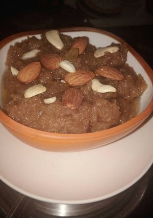 A picture of Aate ka halwa.