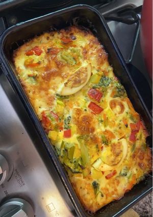 Una foto de Soufflé de verduras