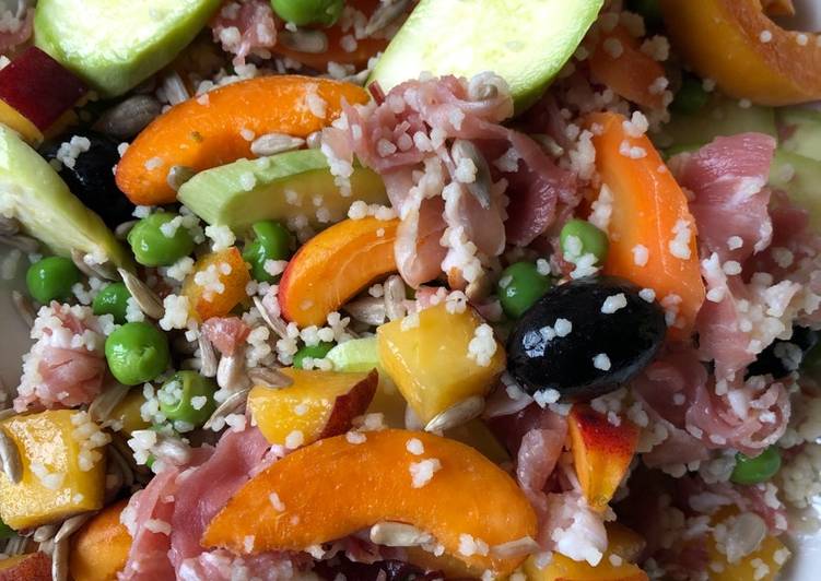 Simple Way to Make Speedy Peach, Peas and Ham Salad