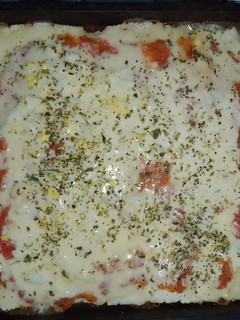 Una foto de Pizza sin gluten, sin levadura y sin horno🍕