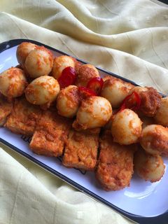 Foto resep Balado telur puyuh tempe