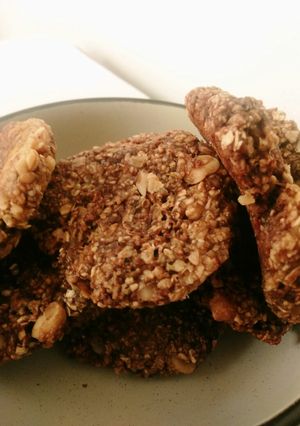 Una foto de Galletas de avena, plátano y maní