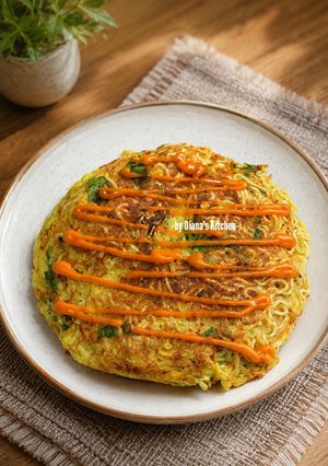 Foto resep Mie Telur Dadar Sayuran