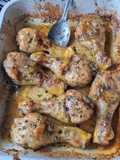 Pilons de poulet miel-citron-thym laqués et fondants