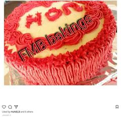 A picture of Butter icing cake.