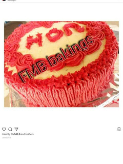 A picture of Butter icing cake.