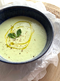 Una foto de Crema refrescante de pepino