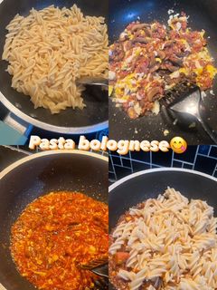 Foto resep Pasta bolognese la fonte simple